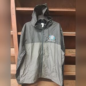 Mens Final Four Hooded Jacket in Black and Gray